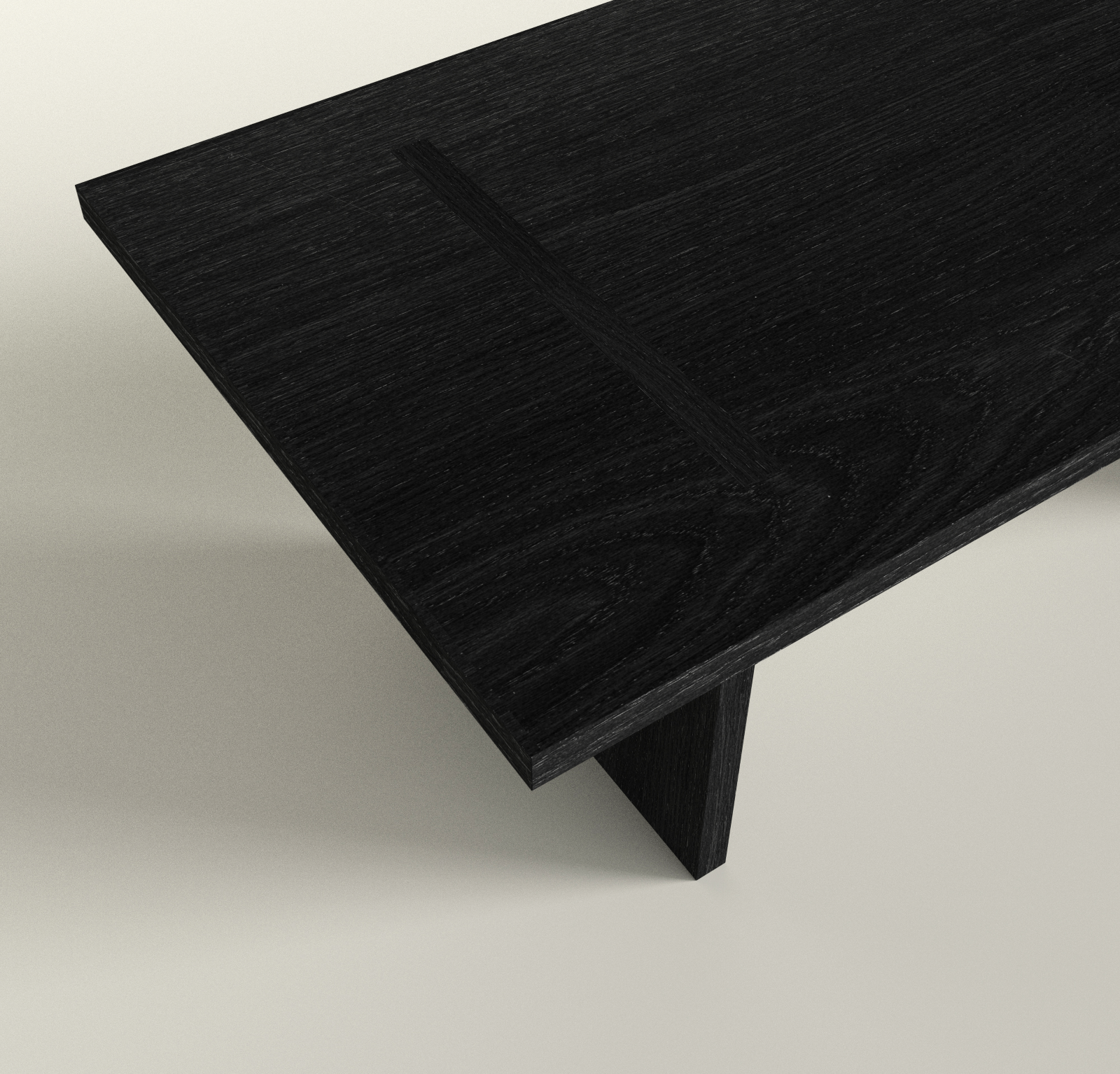 Tocco Rectangular Coffee Table Black Oak