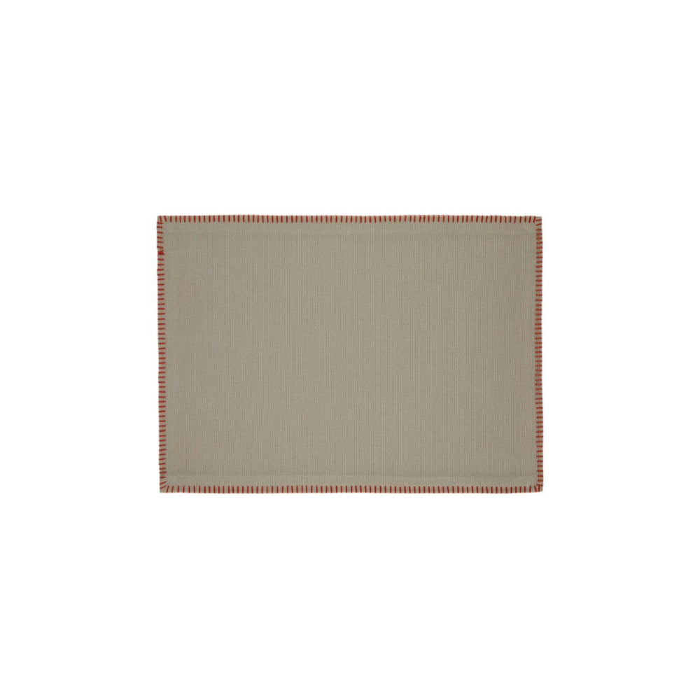 Terracotta Overcast Stitched Placemat