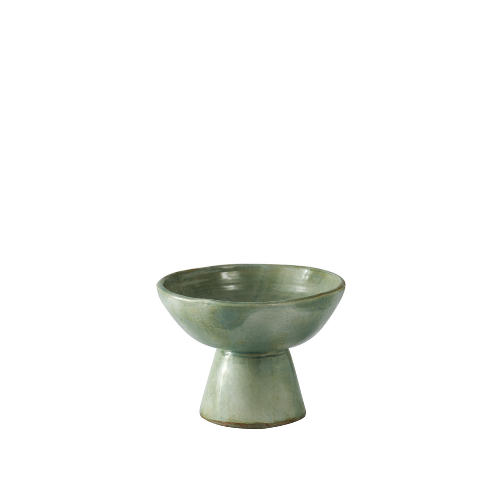 Pedestal Ceramic Medium Serving Stand Sage Green