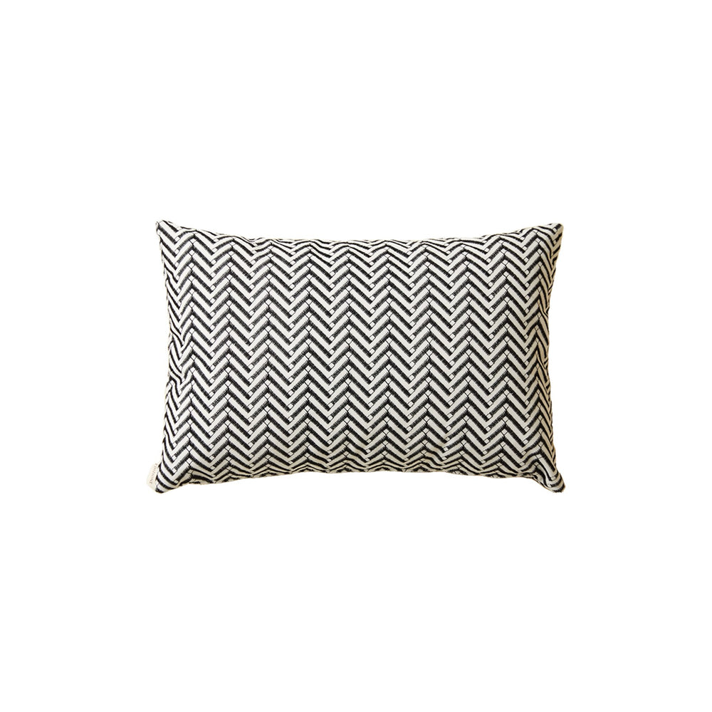 Black and White Patterned Pillow