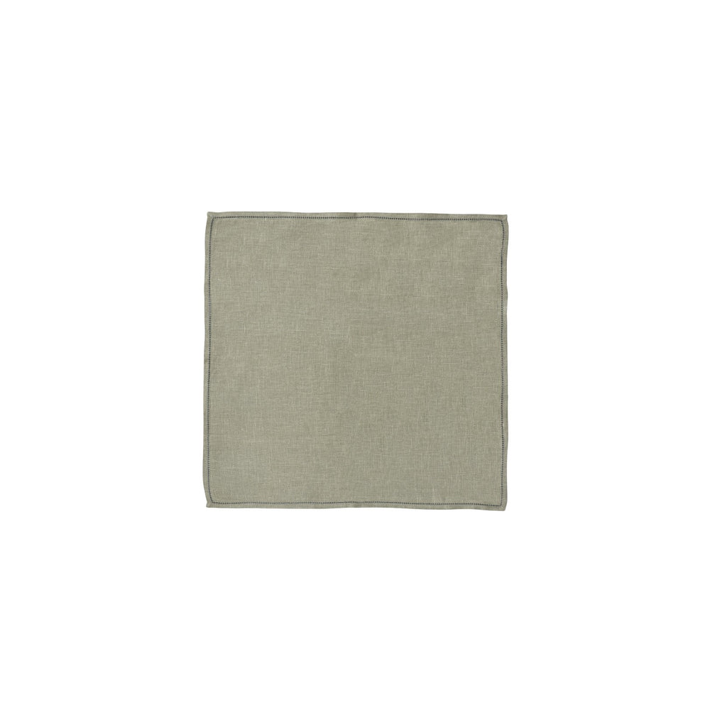 Sage Green Hemstitched Linen Napkin