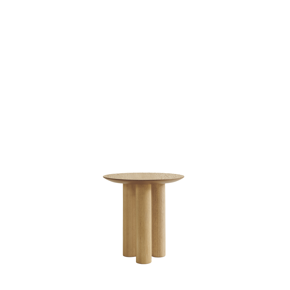 Torre Round Side Table Natural Oak