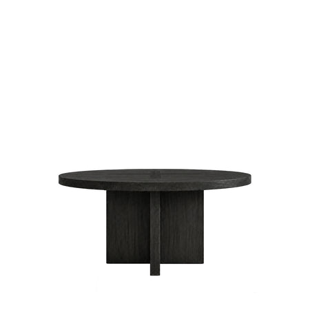 Tocco Round M Dining Table Black Oak