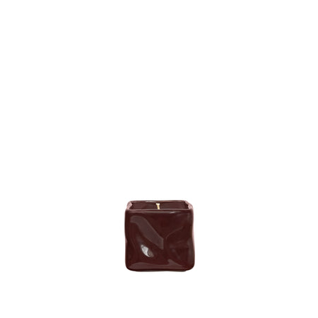 Amorphous Soy Wax Candle Maroon