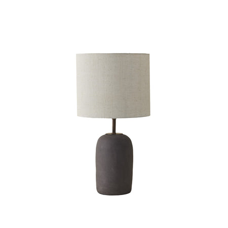 Anthracite Stoneware Table Lamp