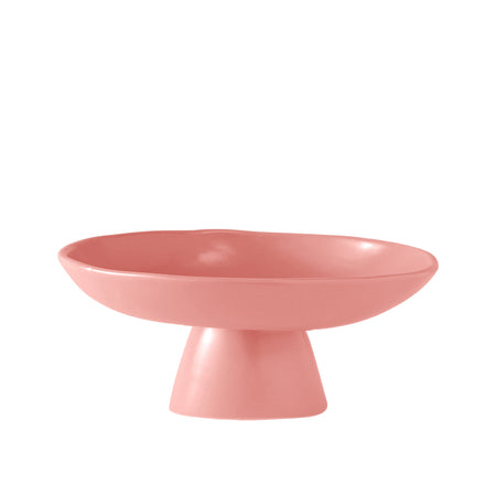 Pedestal Ceramic Large Serving Stand Blush