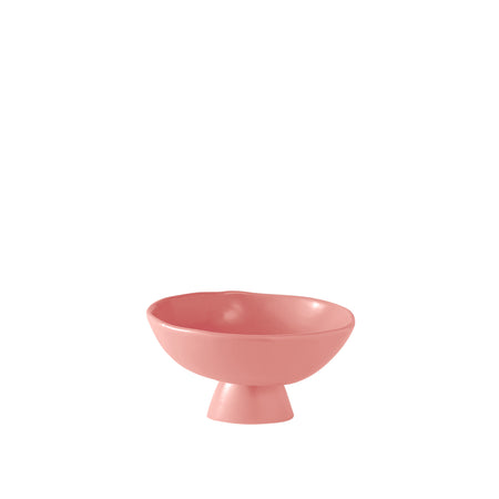 Pedestal Stoneware Small Serving Stand Blush