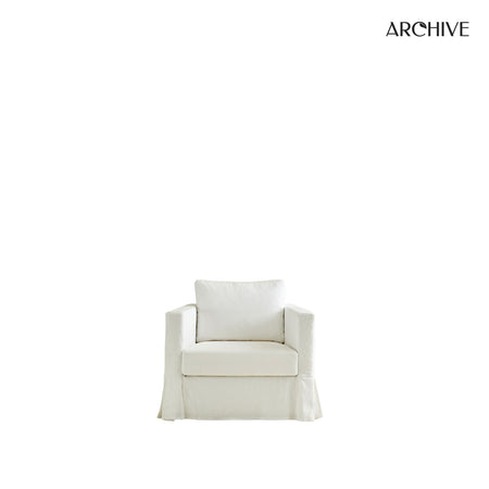 ARCHIVE - Cape Armchair White Linen