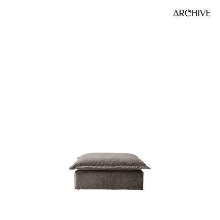 ARCHIVE - Elba Pouff Brown Velvet