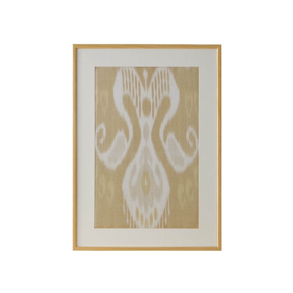 Silk Ikat Fabric Wall Decor Dark