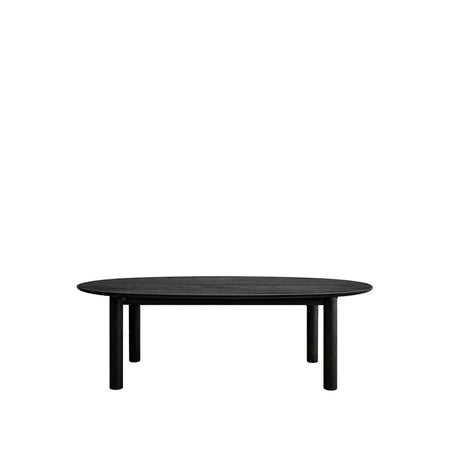 Torre Oval M Dining Table Black Oak