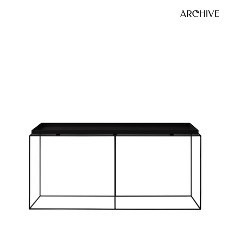 ARCHIVE - Dikdörtgen Metal Dresuar Siyah