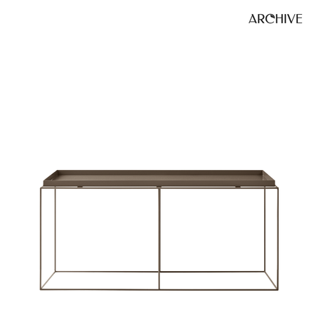 ARCHIVE - Dikdörtgen Metal Dresuar Vizon