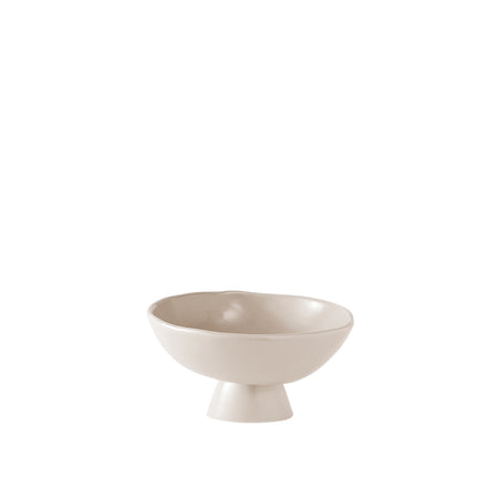 Pedestal Stoneware Small Serving Stand Jasmin